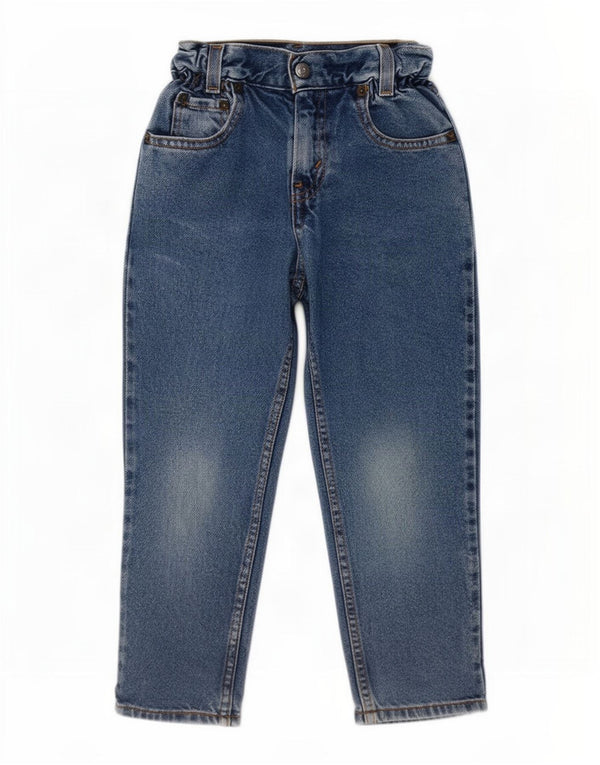 Зауженные джинсы Levi's для девочек 4–5 лет W20 L17, синий хлопок