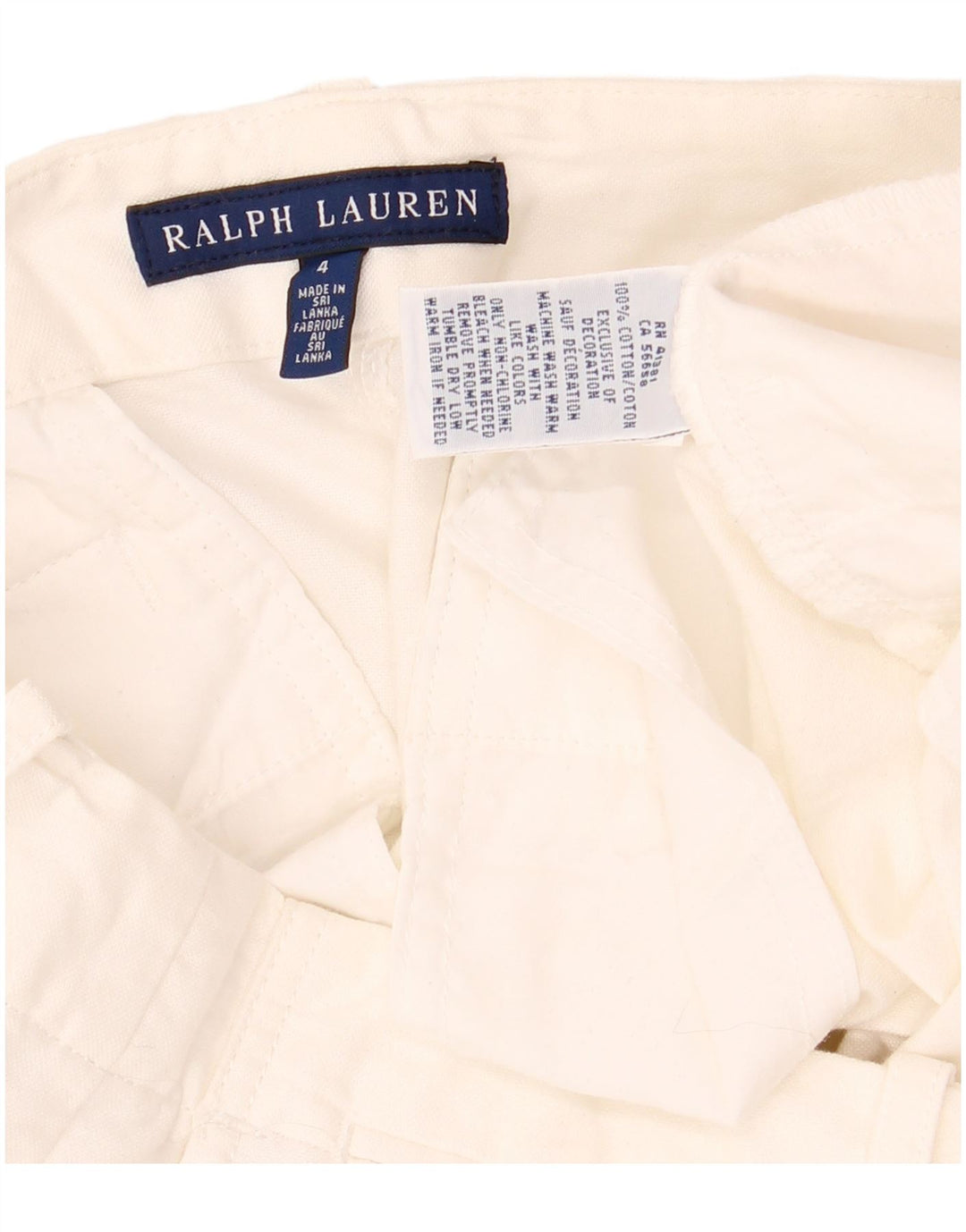 Женские шорты чинос Ralph Lauren US4, маленькие W30, белый хлопок