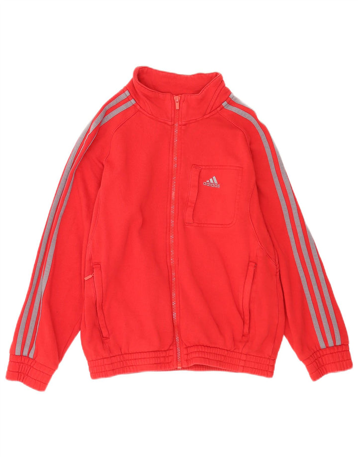 Спортивный костюм Adidas для мальчиков, верхняя куртка 11-12 лет, красный хлопок
