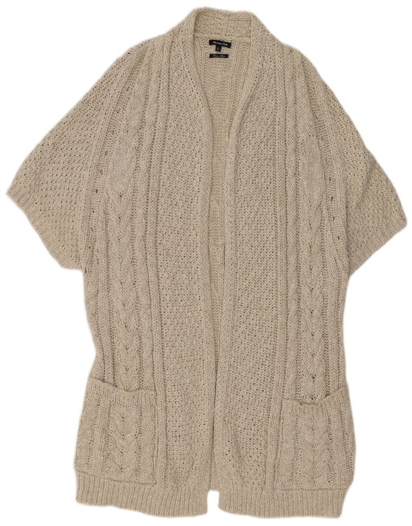 Женский кардиган с коротким рукавом Massimo Dutti UK 16, большой бежевый