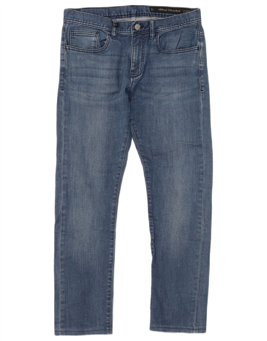 ARMANI EXCHANGE Мужские зауженные джинсы W31 L28 Синие, хлопок