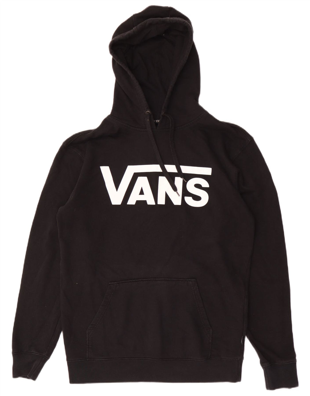 Мужской джемпер с капюшоном Vans, черный, хлопковый, среднего размера