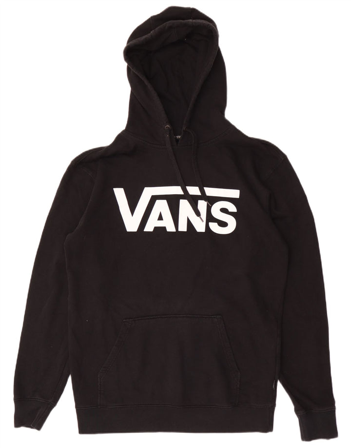 Мужской джемпер с капюшоном Vans, черный, хлопковый, среднего размера