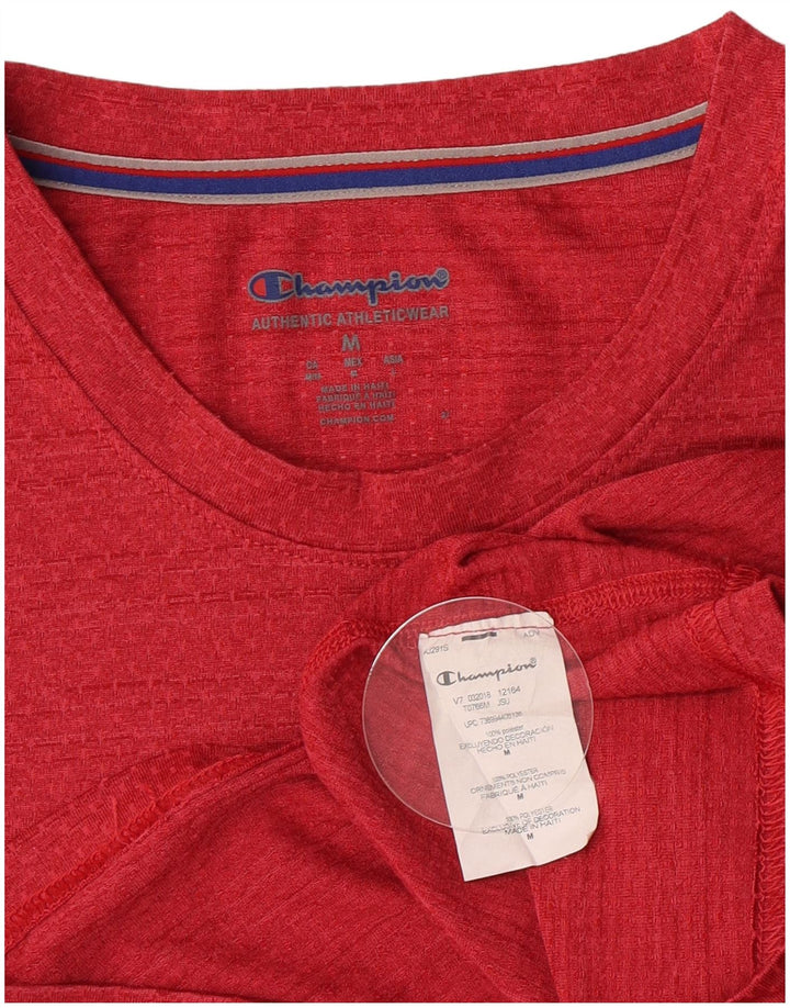 Мужская футболка Champion Top из полиэстера среднего красного цвета