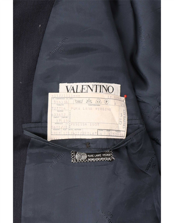 Мужской пиджак на двух пуговицах Valentino IT 52 XL, темно-синий, новая шерсть