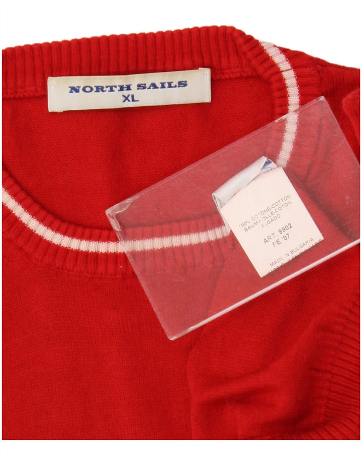 Мужской джемпер с круглым вырезом North Sails XL, красный хлопок