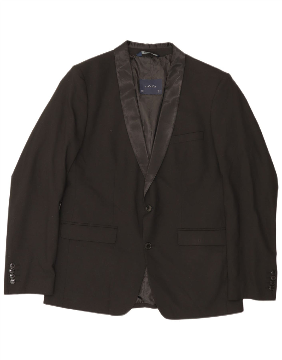 Мужской пиджак на двух пуговицах Zara UK 40Large, черный