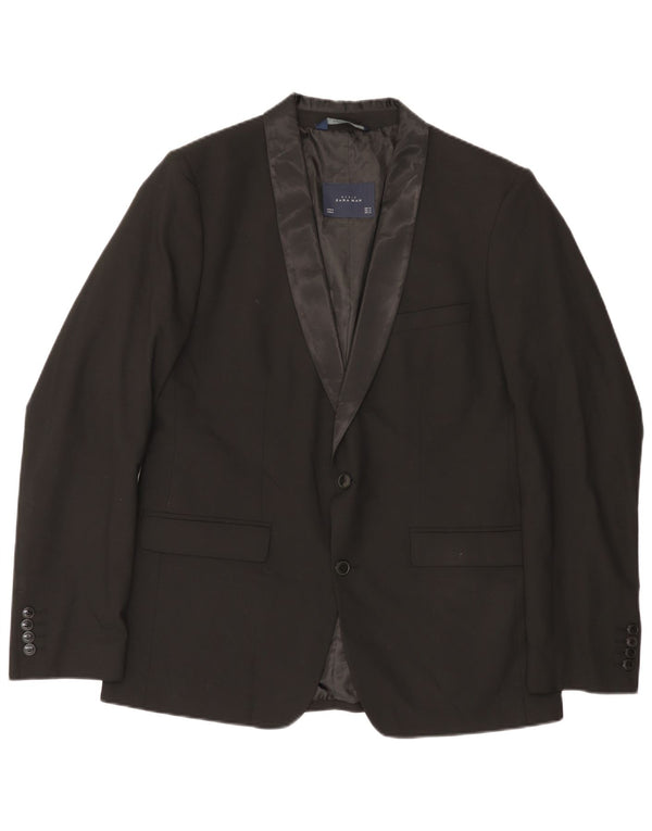 Мужской пиджак на двух пуговицах Zara UK 40Large, черный