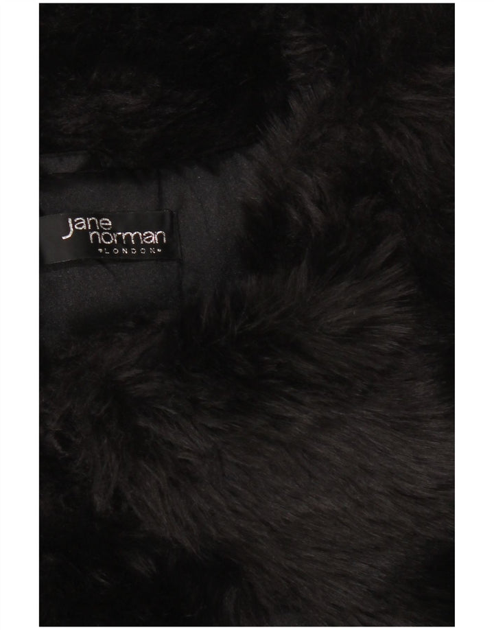 JANE NORMAN Womens Padded Jacket UK 8 Small Black Nylon