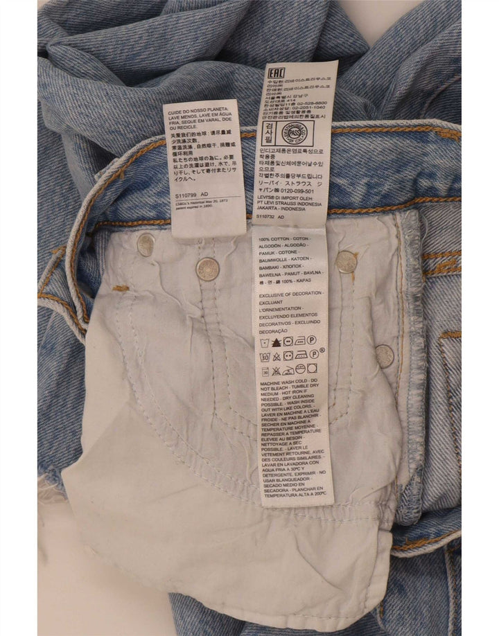 Женские прямые джинсы Levi's на танкетке W24 L28, синий хлопок