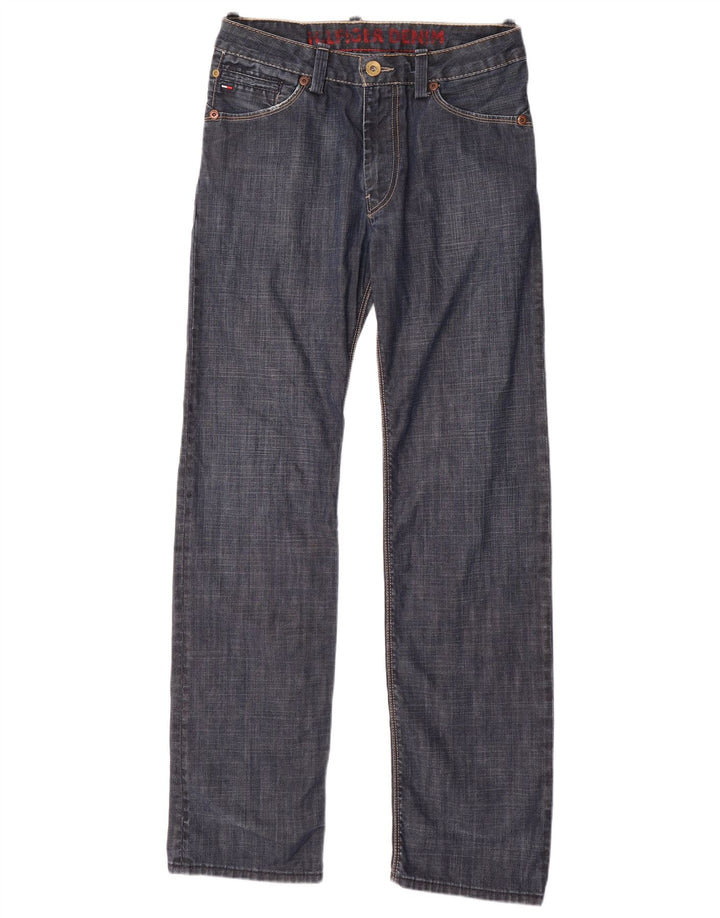 TOMMY HILFIGER Мужские прямые джинсы W30 L34 Темно-синий хлопок