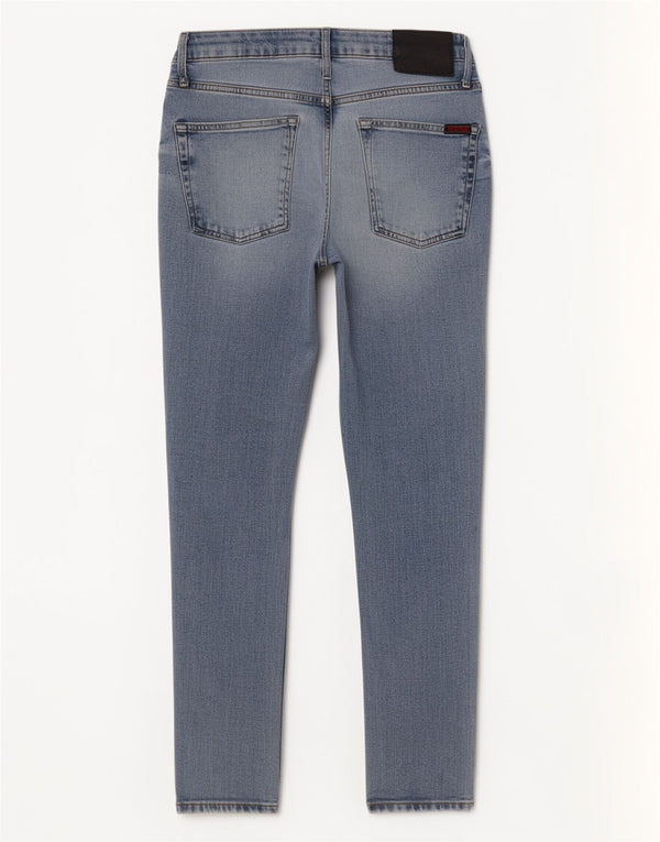 Мужские потертые джинсы скинни Superdry W32 L27, синий хлопок