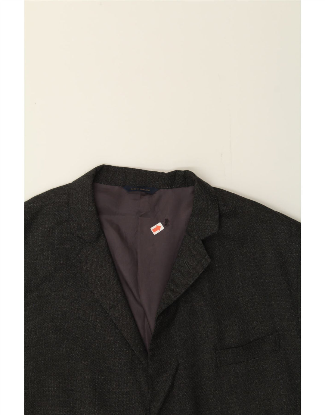 BROOKS BROTHERS Mens 2 Button Blazer Jacket IT 50 Large Grey Wool Vintage Brooks Brothers and Second-Hand Brooks Brothers from Messina Hembry 