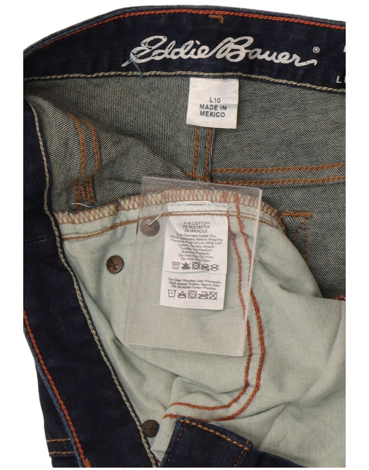 Женские прямые джинсы Eddie Bauer Bootcut, размер США 10, большие, W32 L36, синие, хлопок