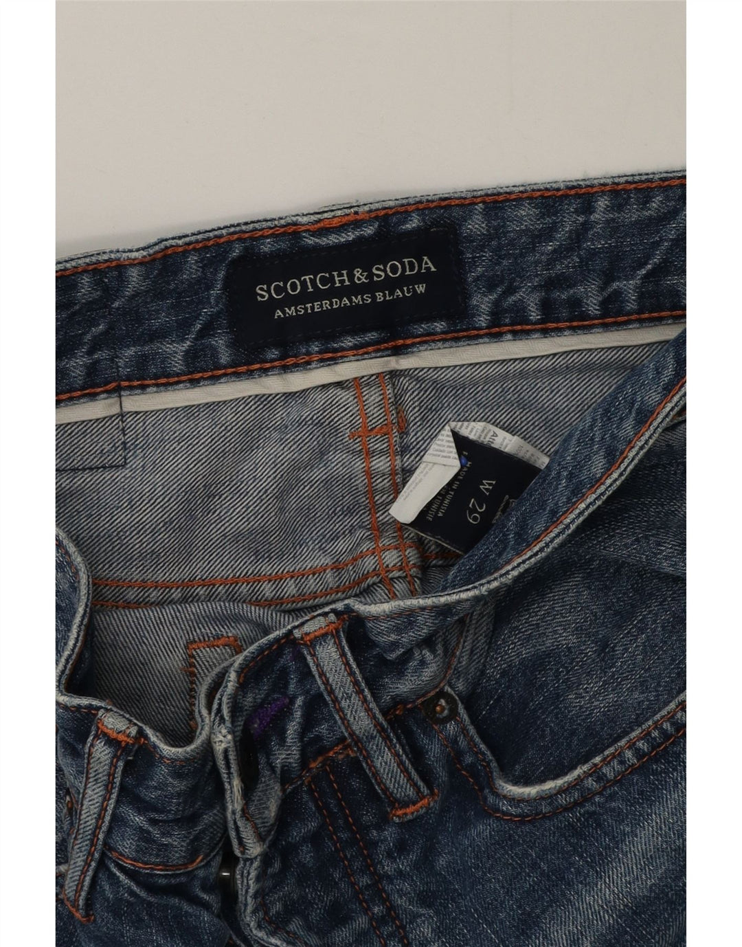 Мужские джинсовые шорты Scotch & Soda W29, маленькие синие, хлопок