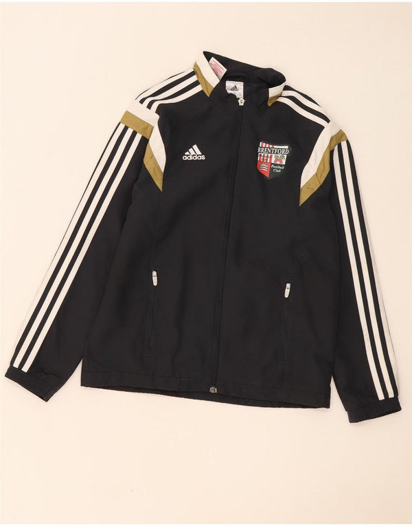Спортивный костюм Adidas Boys Brentford FC, верхняя куртка 11-12 лет, черный с цветными блоками