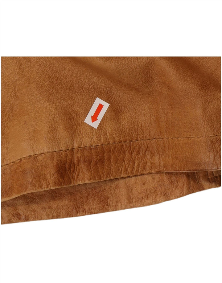 Мужская кожаная куртка A.W.DUNMORE IT 58 4XL Коричневая кожа