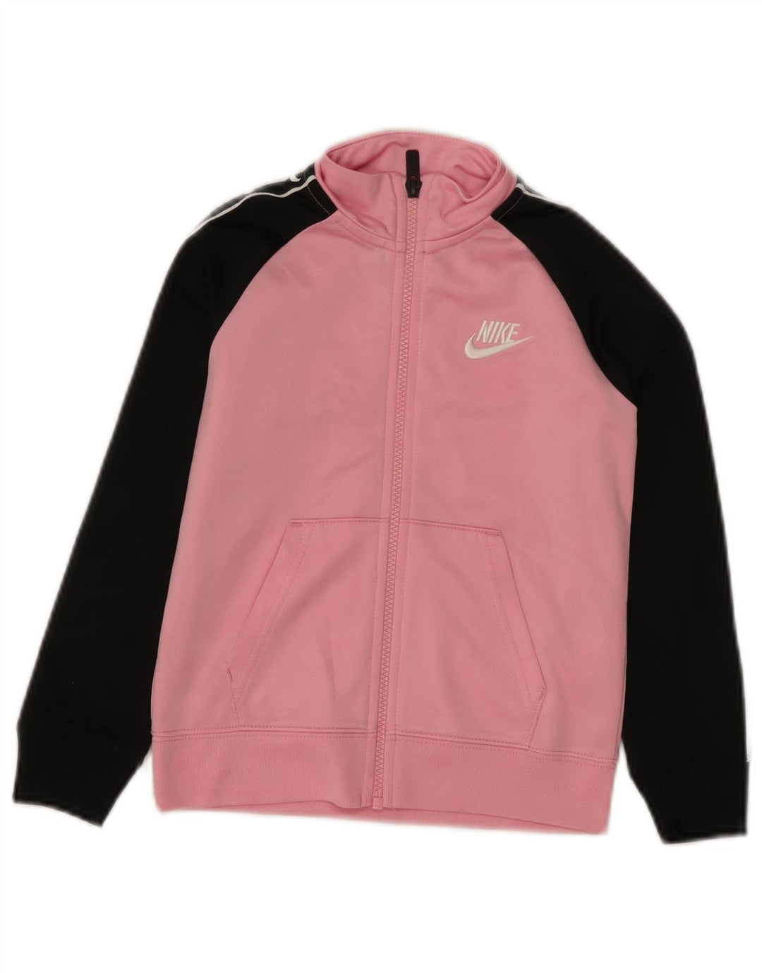 Спортивный костюм Nike для девочек, верхняя куртка, 5–6 лет, средний розовый цвет, полиэстер с цветными блоками
