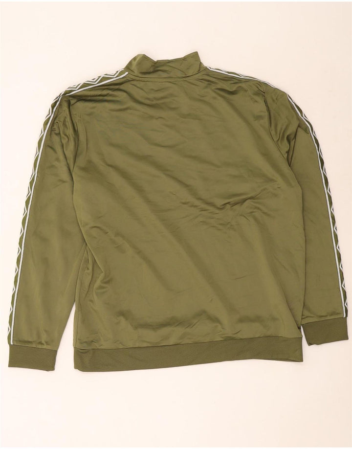 Мужской свитшот на молнии с рисунком Umbro, XL, зеленый полиэстер