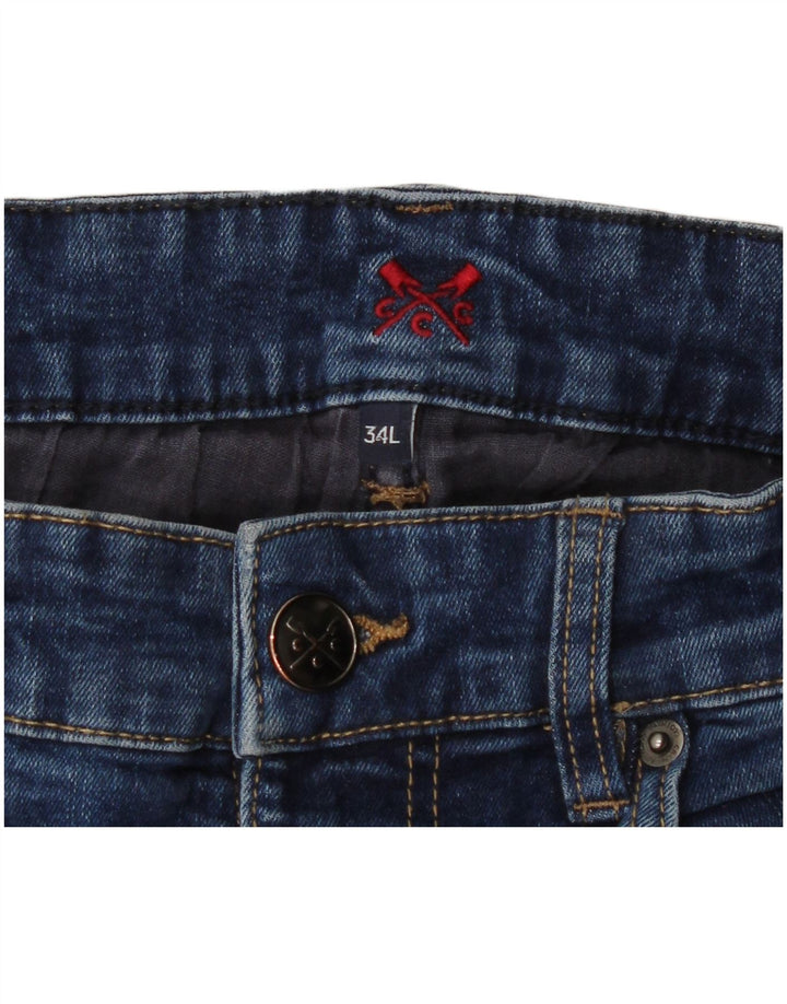 Мужские узкие джинсы Crew Clothing W32 L34 синие