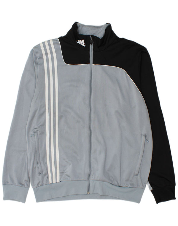 Мужской спортивный костюм Adidas Top Jacket UK 40/42 Средне-серый полиэстер с цветными блоками
