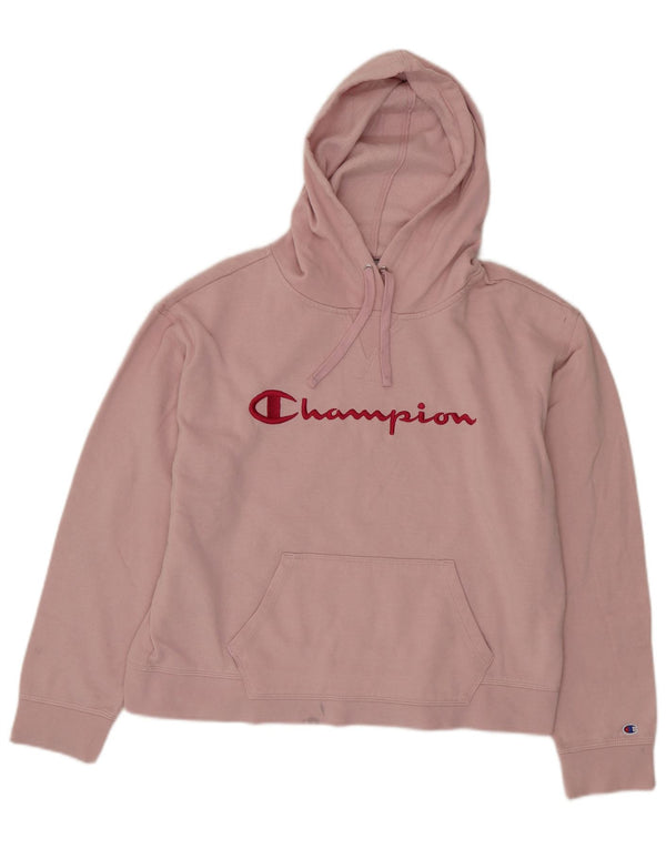 Женский джемпер с капюшоном Champion UK 18 XL, розовый хлопок