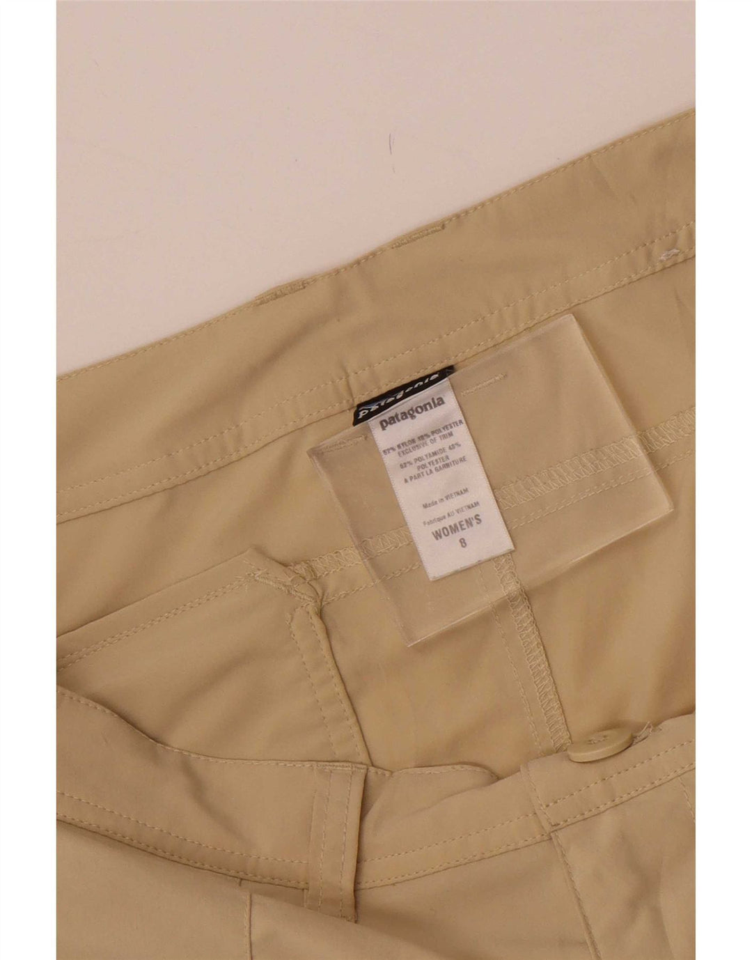 Женские шорты чинос Patagonia US 8 Medium W32 Бежевый нейлон