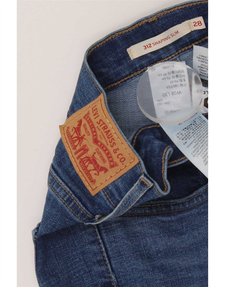 Женские джинсы Levi's 312 Shaping Slim W28 L30, синий хлопок