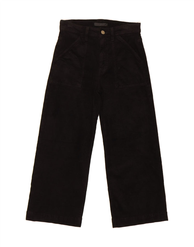 7 FOR ALL MANKIND Womens Straight Corduroy Trousers W27 L23 Black Cotton Vintage 7 For All Mankind and Second-Hand 7 For All Mankind from Messina Hembry 
