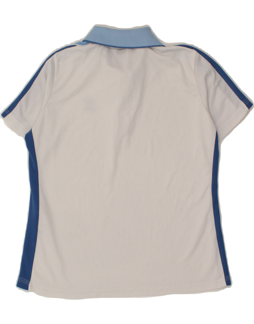 LOTTO Womens Polo Shirt UK 14 Medium White Colourblock Polyester Vintage Lotto and Second-Hand Lotto from Messina Hembry 