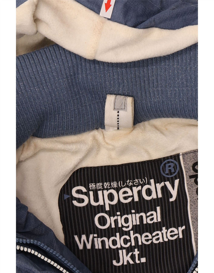Женская ветровка с рисунком Superdry UK 14, средний синий