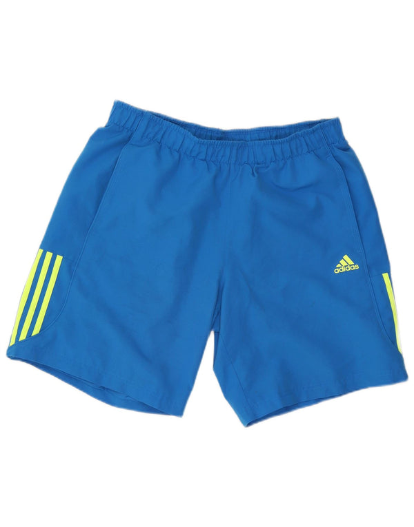 Мужские спортивные шорты Adidas Climalite, большие синие, полиэстер