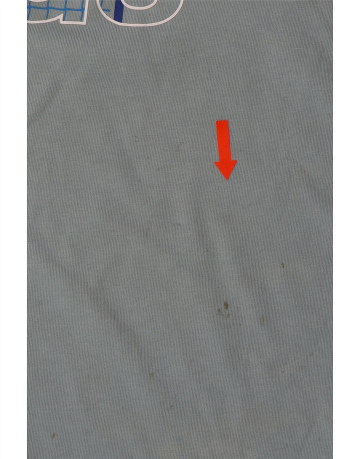 ADIDAS Mens Graphic T-Shirt Top Medium Blue Cotton Vintage Adidas and Second-Hand Adidas from Messina Hembry 