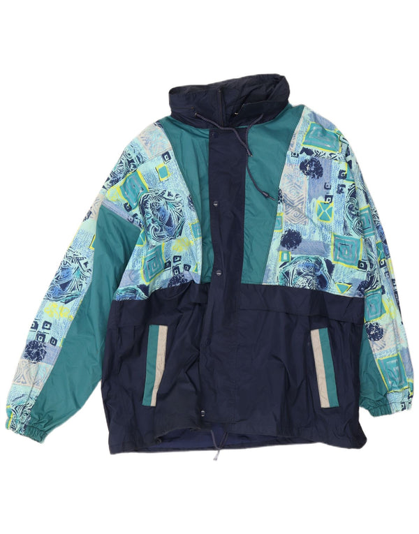 Мужская дождевик Shamp UK 42 XL Темно-синий Полиамид с цветными блоками