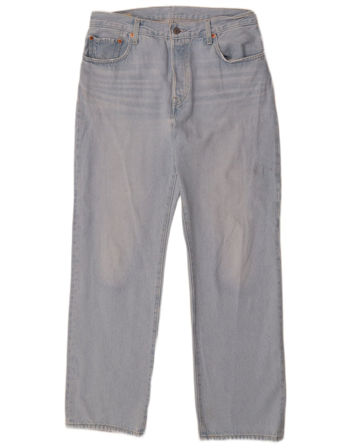 Мужские прямые джинсы Levi's 501 W29 L30 синие, хлопок