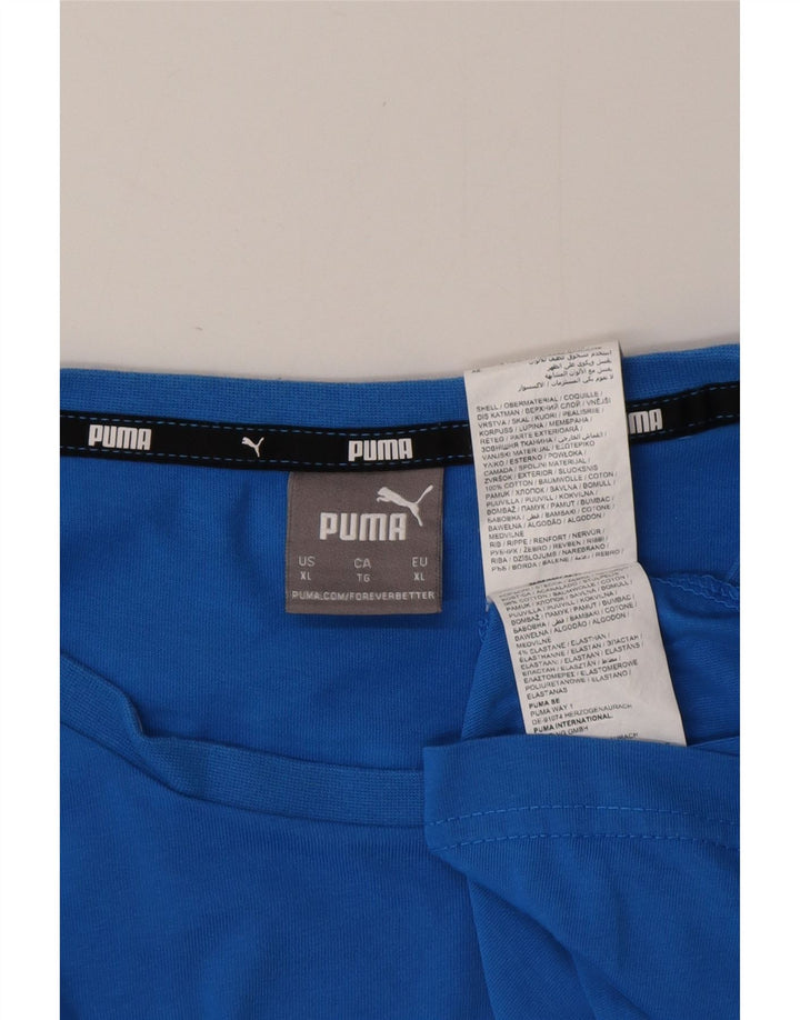 Мужская футболка PUMA Top XL, синяя, хлопок