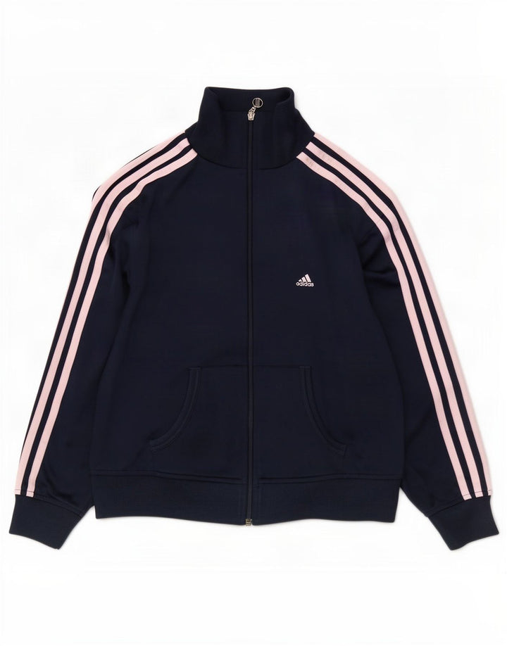 Женский спортивный костюм Adidas Top Jacket UK 14, средний темно-синий, полиэстер
