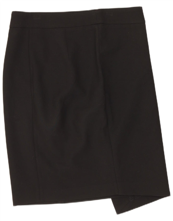 Женская юбка-карандаш ZARA, большая, W32, черная, полиэстер