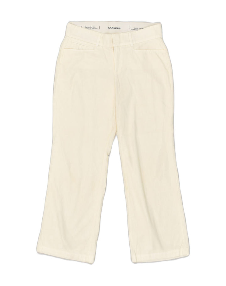 DOCKERS Womens Petite Chino Trousers US 6 Medium W30 L27  White Cotton | Vintage Dockers | Thrift | Second-Hand Dockers | Used Clothing | Messina Hembry 