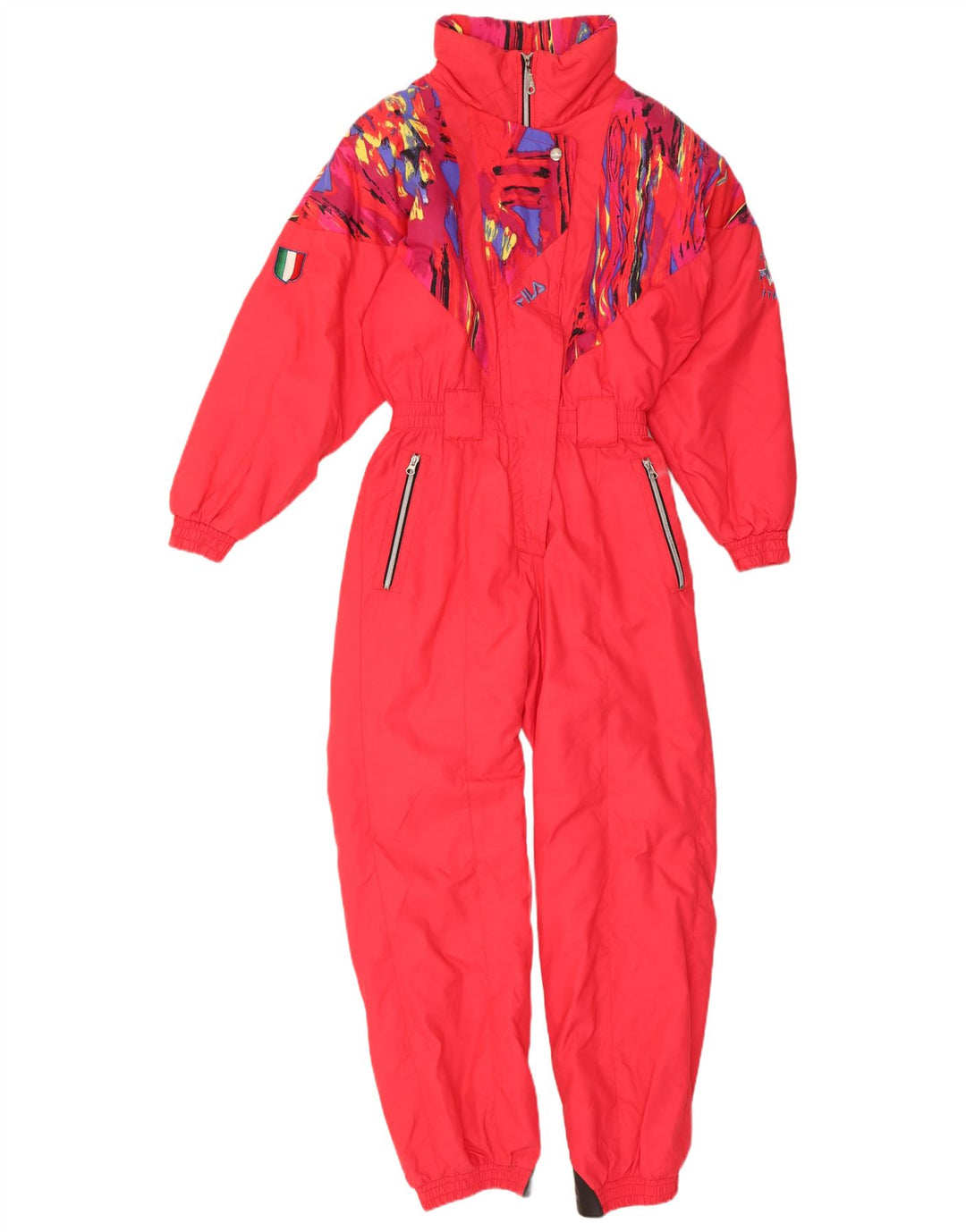 Женский лыжный комбинезон Fila IT 44 Medium Red Colorblock