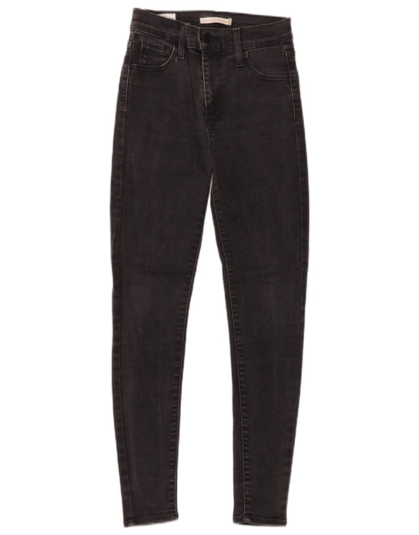 LEVI'S Womens 720 High Rise Super Skinny Jeans W23 L28  Black