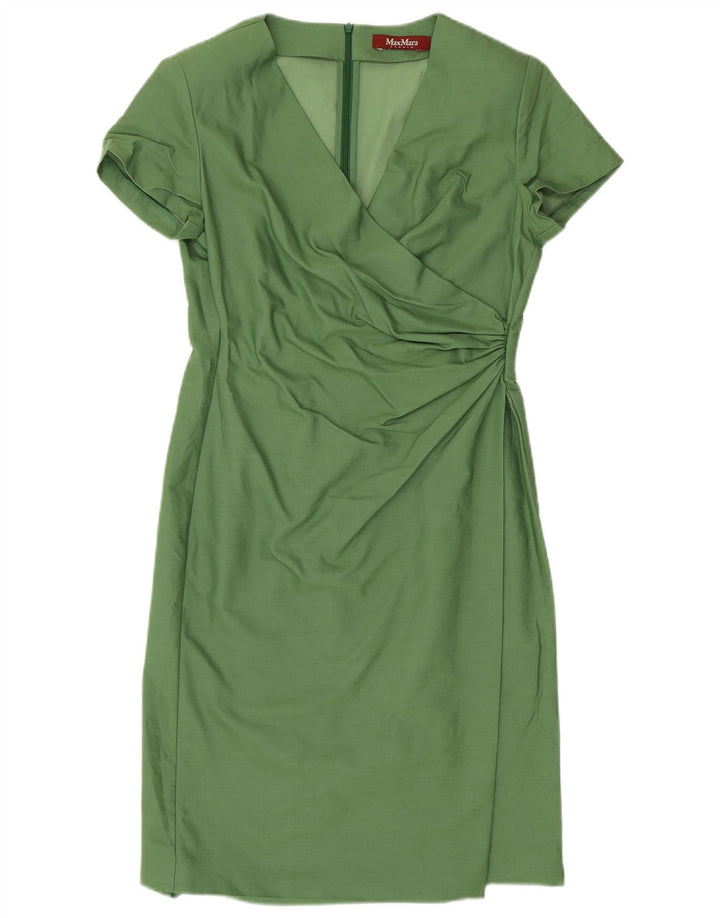 Платье-футляр женское MAX MARA UK 12 средний зеленый