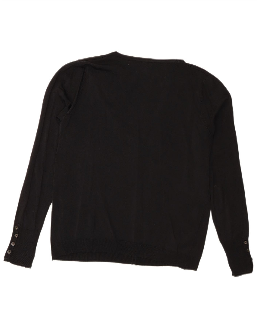Женский укороченный кардиган Zara Basic UK 14, большой черный вискоза