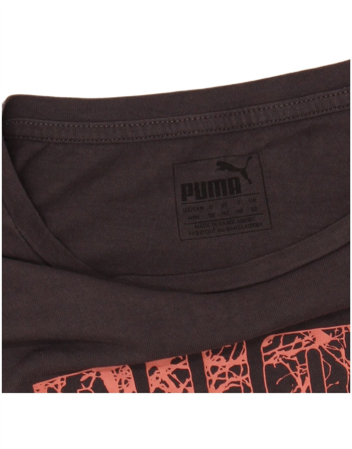 Женская футболка с рисунком Puma Top UK 12, средний серый