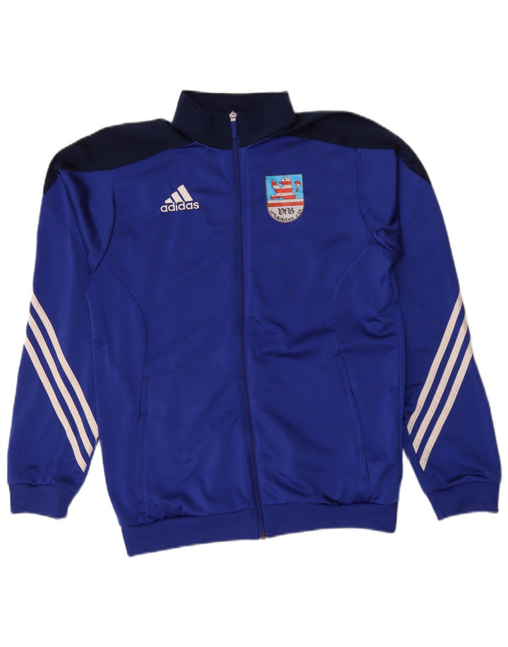 Мужской спортивный костюм Adidas с графическим рисунком, верхняя куртка, маленький синий полиэстер с цветными блоками