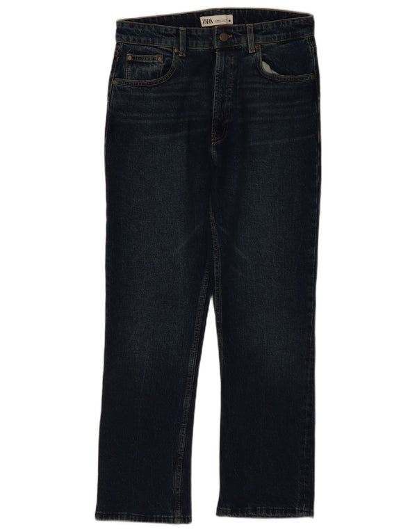 Женские прямые джинсы Zara EU 40 Medium W30 L28 Темно-синие