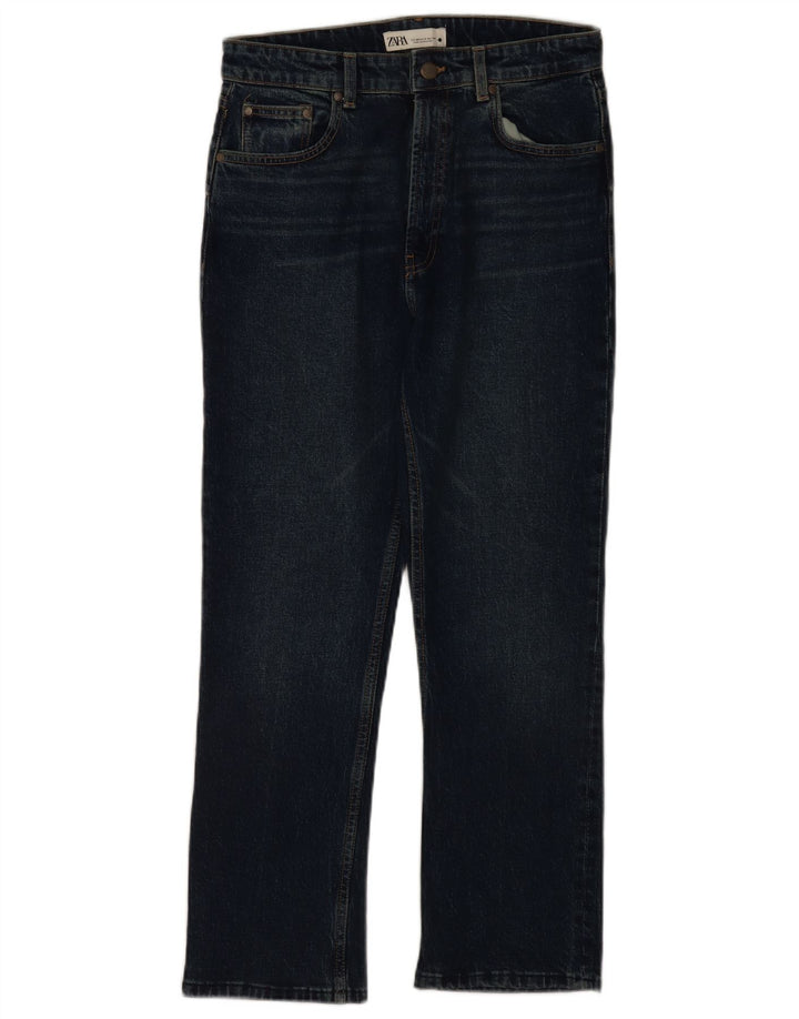 Женские прямые джинсы Zara EU 40 Medium W30 L28 Темно-синие