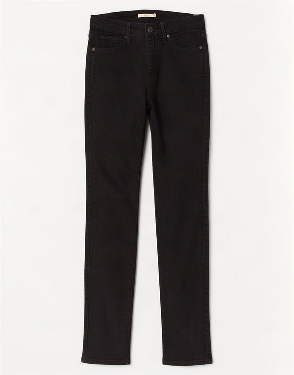 Женские узкие джинсы Levi's 712 W25 L32, черный хлопок