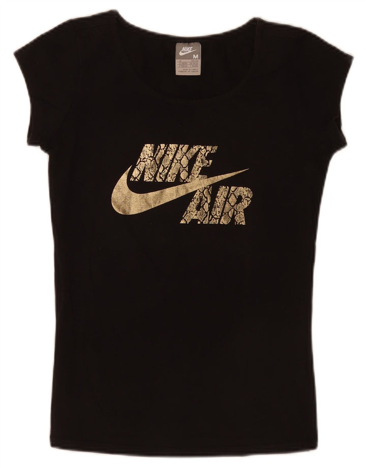 Женская футболка с рисунком Nike Top UK 10/12, средний черный