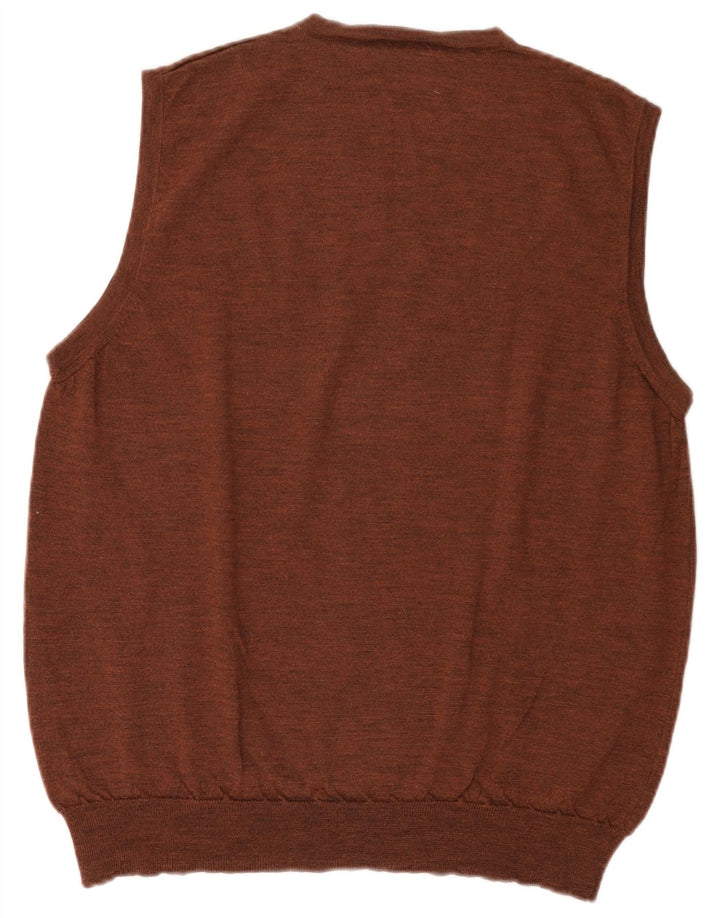 MAYSER Мужская майка безрукавка IT 56 XL Коричневая шерсть